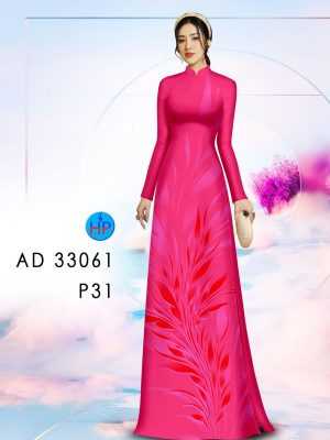 Vải Áo Dài Hoa In 3D AD 33061 21
